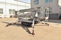 Terrain accidenté 14m 16m 18m 20m DC essence diesel puissance articulée nacelle sur chenilles avec CE