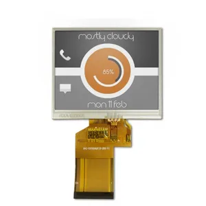 抵抗膜方式タッチの高輝度3.5インチTFTLCDディスプレイQVGAIps Lcd