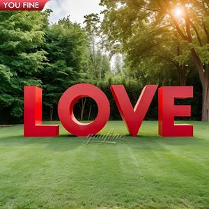 Escultura <span class=keywords><strong>de</strong></span> Acero Inoxidable con Diseño Personalizado <span class=keywords><strong>de</strong></span> Arte Metálico para Exteriores, Estatua <span class=keywords><strong>de</strong></span> Letras <span class=keywords><strong>de</strong></span> Amor - Product Image 3