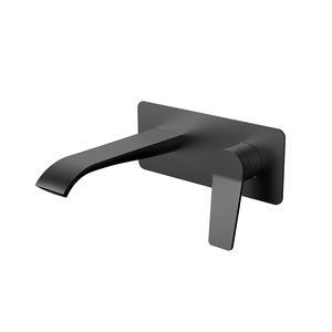 <span class=keywords><strong>Robinet</strong></span> mitigeur mural moderne avec <span class=keywords><strong>eau</strong></span> chaude <span class=keywords><strong>froide</strong></span> fournie finition or brossé 2 trous long bec en laiton pour lavabo à <span class=keywords><strong>main</strong></span> - Product Image 4