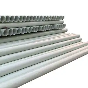 Industri diperkuat diameter besar dn 800 1600 pagar post frp grp tubular pipa serat kaca