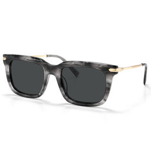 Lunettes <span class=keywords><strong>de</strong></span> <span class=keywords><strong>soleil</strong></span> rectangulaires <span class=keywords><strong>de</strong></span> haute qualité unisexes en acétate et métal, monture intégrale, UV400 polarisées, durables, <span class=keywords><strong>marque</strong></span> SARA, <span class=keywords><strong>grossiste</strong></span> <span class=keywords><strong>de</strong></span> luxe en Chine - Product Image 4