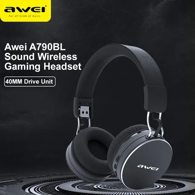 Awei A790BL 2.4GHz Wireless Gaming Headset with Mic Bluetooth Earphones 7.1 Surround Sound for PC/PS4/PS5/x box Game Movie Music