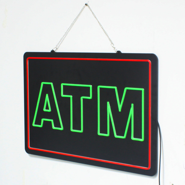 US Design Smart LED Open Sign with Digital Timer and Remote Control for Business