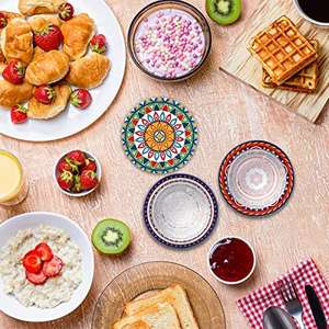 JIAYI в богемном стиле, впитывающая керамическая подставка для ресторанного кухонного стола, защитный коврик для всех видов чашек для напитков - Product Image 2