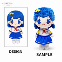 Peluche Mascotte Personnalisée Brodé Personnage en Peluche Figurine Personnalisée Poupée Uniforme Scolaire Cadeau Usine OEM