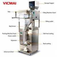 Machine d'emballage verticale automatique pour sachets, avec pesage de granulés et scellage, idéale pour l'emballage de petites collations, chips et frites
