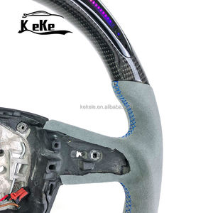 Volant universel en fibre de carbone LED pour <span class=keywords><strong>Audi</strong></span> A4 A5 A6 A7 A8 Q5 Q7 Q3 RS3 Modèles <span class=keywords><strong>Sport</strong></span> Design personnalisé - Product Image 6