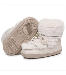 <span class=keywords><strong>Moot</strong></span> Same Style, pantoufles en fausse fourrure de lapin moelleuse et duveteuse pour femme, à enfiler, à tube court uni, semelle extérieure fine en TPR, talon de 2 cm, hiver, neige - Product Image 6