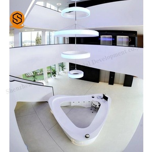 Escritorio <span class=keywords><strong>de</strong></span> recepción <span class=keywords><strong>de</strong></span> lujo para Hotel, diseño blanco usado, alta tecnología, mostrador <span class=keywords><strong>de</strong></span> recepción moderno, para hotel - Product Image 4