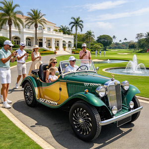 Stable Low Speed <b>Mini</b> Retro Sightseeing Car Clear Sight Line For Park Leisure Tour Operation - Product Image 1