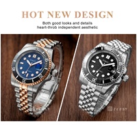 Usine de montres sur mesure OEM/ODM Montre de luxe automatique mécanique 40 mm en acier inoxydable avec mouvement Miyota 8215