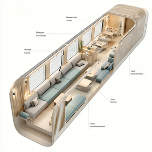 Capsule spatiale la plus vendue Maison préfabriquée Prix d'usine Design moderne Personnalisable Eco Friendly Haute qualité Space Capsule House - Product Image 2