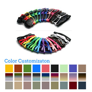 Stock d'usine Lunettes de soleil en plastique personnalisées en gros Unisexe 2025 Lunettes de soleil Lunettes bon marché Lunettes de soleil carrées noires - Product Image 3