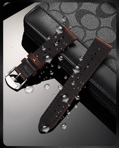 Top Layer Bê Da Ban Nhạc Đồng Hồ Dây Đeo 18/19/20/21/22/24Mm Làm Bằng Tay Race Rally Tapering Bò Da Ban Nhạc Đồng Hồ - Product Image 3