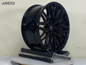JJSEES - Llantas Todoterreno <span class=keywords><strong>de</strong></span> 20 21 22 23 24 26 Pulgadas 6x139.7 8x180, Color Negro Brillante, Cóncavas, para SUV 4X4, Monobloque, Forjadas en Aleación, para GMC - Product Image 2