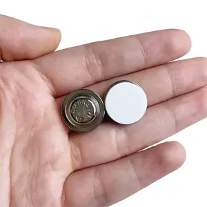 Placa de aço adesiva redonda com um ímã dentro da etiqueta magnética de metal, crachá de metal para venda, venda imperdível