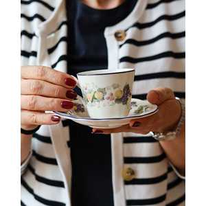 Juego de Café de Porcelana Vintage de Lujo Royal Doulton Ravenna de 12 Piezas, 200ml 150ml, Taza de Té de Cerámica, Envío Manual, Stock Disponible BSCI - Product Image 2