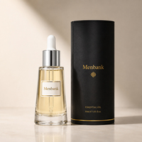 Emballage cosmétique personnalisé, flacons compte-gouttes en verre ovales uniques de 30 ml pour huile essentielle, emballage de luxe haut de gamme
