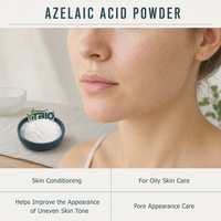 Bubuk Asam Azelaat Kelas Kosmetik 99% CAS 123-99-9 Bahan Baku Anti Jerawat Pencerah Kulit
