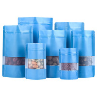 Sachet alimentaire personnalisé en Mylar avec fenêtre pour biscuits, bonbons, chips – Doypack en PET Mylar, emballage alimentaire refermable à fermeture éclair
