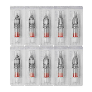 Aguja de tatuaje integrada de acero inoxidable de punta corta para tatuajes corporales - Product Image 2