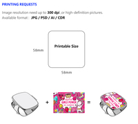 Petit miroir compact cosmétique antique chaud avec feuille d'aluminium de sublimation pour la promotion du fabricant chinois Leadsub