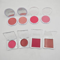 Fard à joues crème personnalisé en forme de cœur, haute pigmentation, waterproof, végétalien, minéral, palette de fard à joues individuelle, votre marque