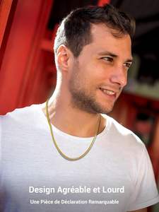 สร้อยคอสแตนเลสสตีลสำหรับผู้หญิง PROSTEEL ขนาด 2/4/6 มม. ชุบทอง ดีไซน์โซ่ไม้ไผ่ สไตล์สปอร์ต ผลิตในจีน ความยาว - Product Image 2