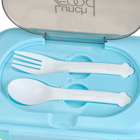 Boîte à bento personnalisée en acier inoxydable 304, 2 compartiments, avec cuillère, pour le déjeuner, l'école, le camping, vente en gros