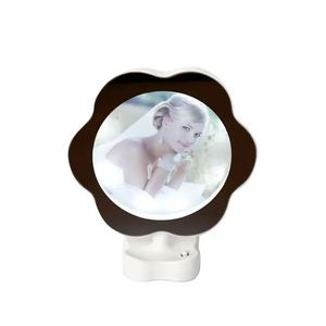 Home Decoration Custom <b>Light</b> Flower Shape Sublimation Blank Magic <b>Makeup</b> <b>Mirrors</b> Photo Frame <b>Led</b> <b>Mirror</b> for Gifts - Product Image 1