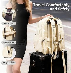 Mochila de Viaje para Mujer y Hombre, Mochila de Mano, Aprobada por Aerolíneas, Bolsa de Viaje Grande, Artículo Personal Aprobado para <span class=keywords><strong>Vuelos</strong></span> - Product Image 6