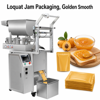 Machine d'emballage automatique pour sachets de confiture de loquat, remplissage et scellage horizontaux en acier inoxydable de qualité alimentaire