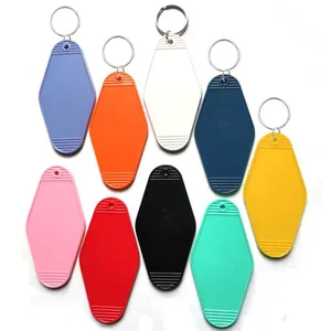 <b>Custom</b> Plastic <b>Custom</b> <b>Keychain</b> Promotional Rings Accessories Double Sided Retro Vintage Motel Hotel Room <b>Keychain</b> Tags - Product Image 6