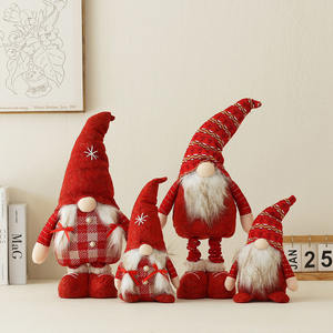 Décoration de Noël, fil à tricoter, jambe télescopique, Noe Goblin, poupée de fenêtre, ornements, poupée sans visage, musicale, animée, écologique - Product Image 2