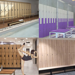 Thiết Kế Mới Phòng Tập Thể Dục Trung Tâm Thể Dục Hot Bán Hpl Hội Đồng Quản Trị Tập Thể Dục Lưu Trữ Tủ Tùy Chỉnh Phòng Tập Thể Dục Tủ Với Băng Ghế - Product Image 4