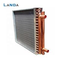 Échangeur de chaleur à condenseur LANDCOOL 10HP, équipement de réfrigération, tube en cuivre, ailettes en alliage d'aluminium, pièces de chauffage CVC, serpentin de refroidissement AC