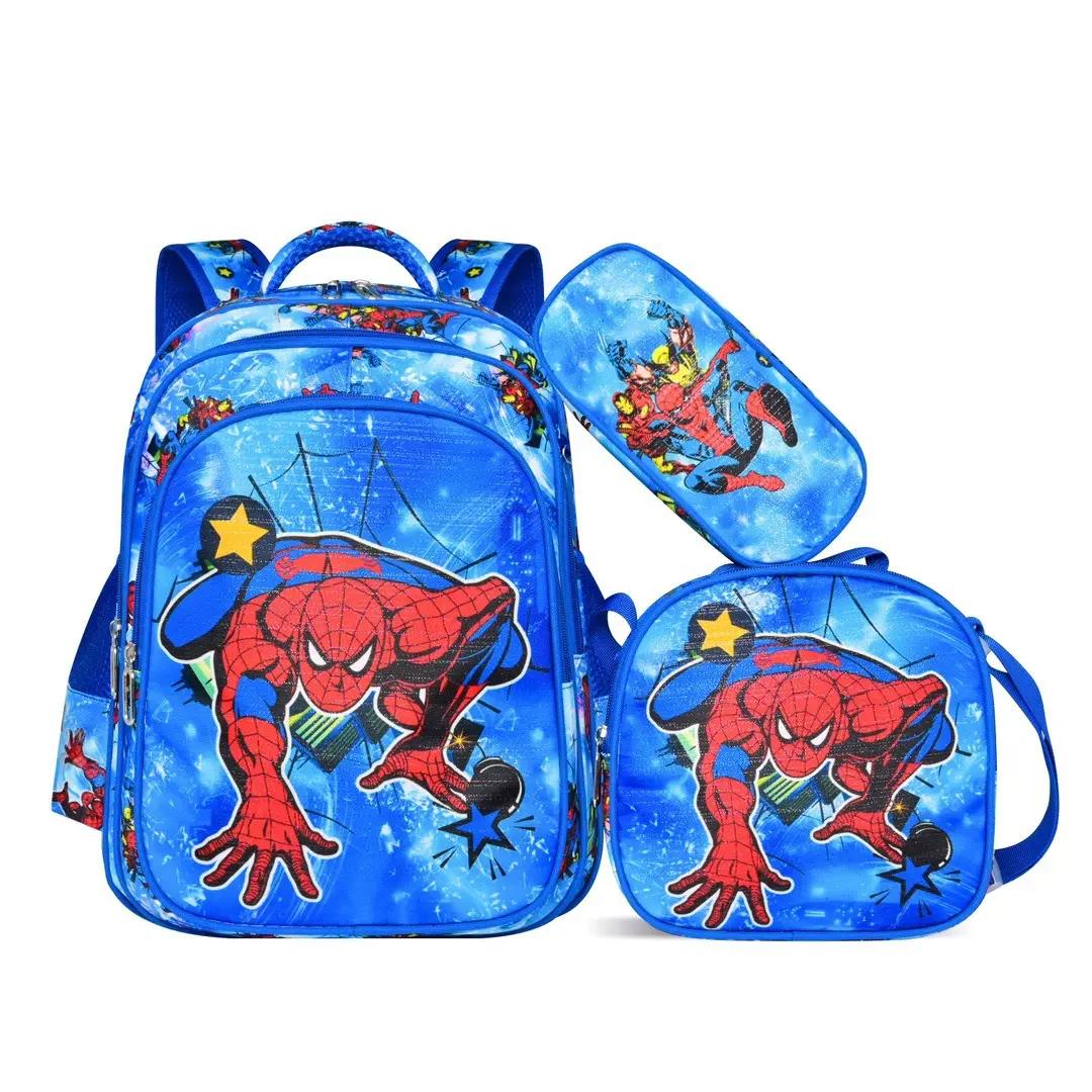 3 em 1 kids school bag backpack set para adolescentes moda unisex zipper mochila para estudantes