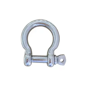 Forging AISI 304 D Ring Bow Shackle Safety Pin bow Shackle