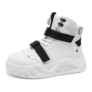 Nouvelles Bottes Montantes <span class=keywords><strong>Homme</strong></span> Style Punk 2026 – Chaussures Respirantes Inspirées des Motards avec Lacets pour l'Extérieur - Product Image 3