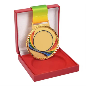 Medalla de bronce de plata y oro <span class=keywords><strong>con</strong></span> pintura de color personalizada de fábrica para baloncesto, fútbol, Carrera y correr, medalla de premio deportivo - Product Image 1