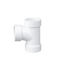 Raccord en T en PVC 20mm-110mm Blanc/Gris PN10 PN16 Basse Pression Surface Lisse Réducteur Égal pour Système de Plomberie d'Alimentation en Eau