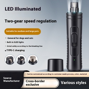 Dreileichter elektrischer Nagels chl eifer für Katzen und Hunde TPR & Plastik bürsten für exklusive Tierhandlungen - Product Image 2