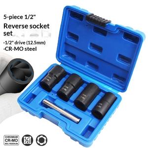 Dispositivo de Extracción de Tuercas de Neumáticos con Dientes Lisos y Antideslizantes, Manguito Antiespiral, Tornillo Antirrobo, Herramienta Especial para Reparación de Automóviles - Product Image 2