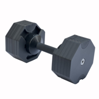 Haltères réglables de gymnastique de nouveau style de 32KG équipement de forme physique haltères octogonaux ensemble d'haltères d'haltères pour l'usage à la maison (couleur d'OEM)