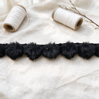 Nouvelle dentelle élastique 3D en fausse fourrure et tulle à volants pour lingerie, maillots de bain, soutiens-gorge, sous-vêtements, décoration de vêtements, personnalisable