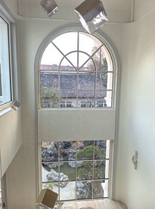 หน้าต่างบานเฟี้ยมอะลูมิเนียมแบบปรับแต่งได้สำหรับอาคารสำนักงานทันสมัย พื้นที่ทำงานระดับไฮเอนด์ หน้าต่างบานเฟี้ยมขนาดใหญ่ วิวเต็มตา - Product Image 3