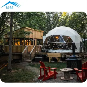 Vorgefertigtes PVC-Kuppel-Glamping-Zelt im Freien für Carpas-Camping im Resort