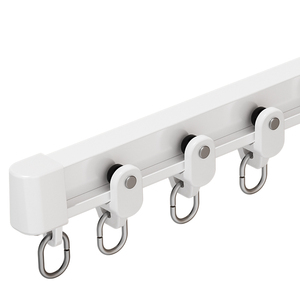 Solid Aluminum Curved Curtain Rail Custom Bend Shape Bay Window Curtain Track Fitting - Product Image 2