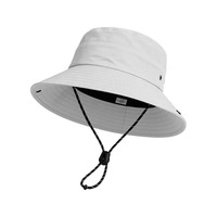 Chapeau de soleil pour enfants UPF 50+ anti-UV avec trou pour queue de cheval, 2 modes de port, large bord, chapeau bob d'extérieur avec sangle sous le menton